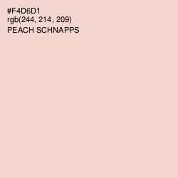 #F4D6D1 - Peach Schnapps Color Image